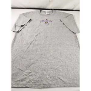 Delta Magnum Gray T-shirt Large Size Short Sleeve Crown Royal Busch 97 Edition